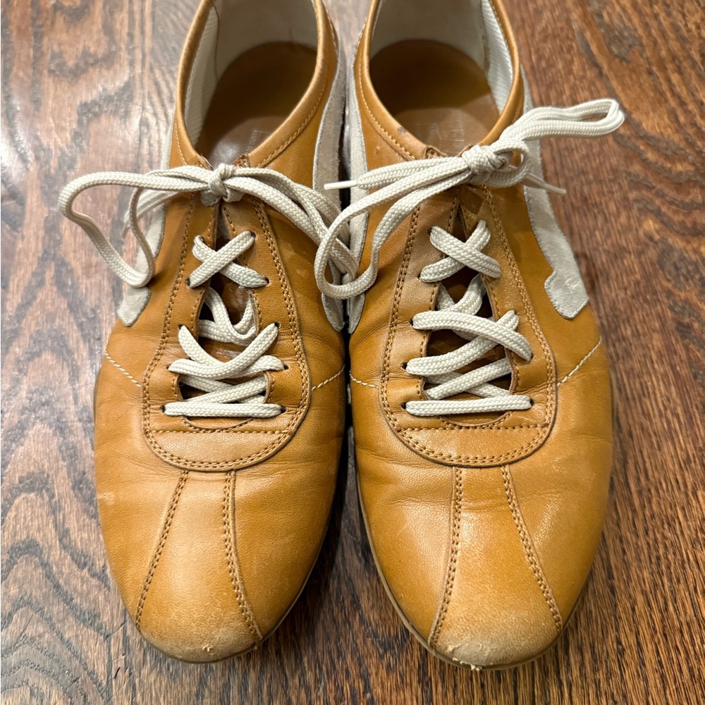 Men's Ferragamo Tan Leather Casual Shoes